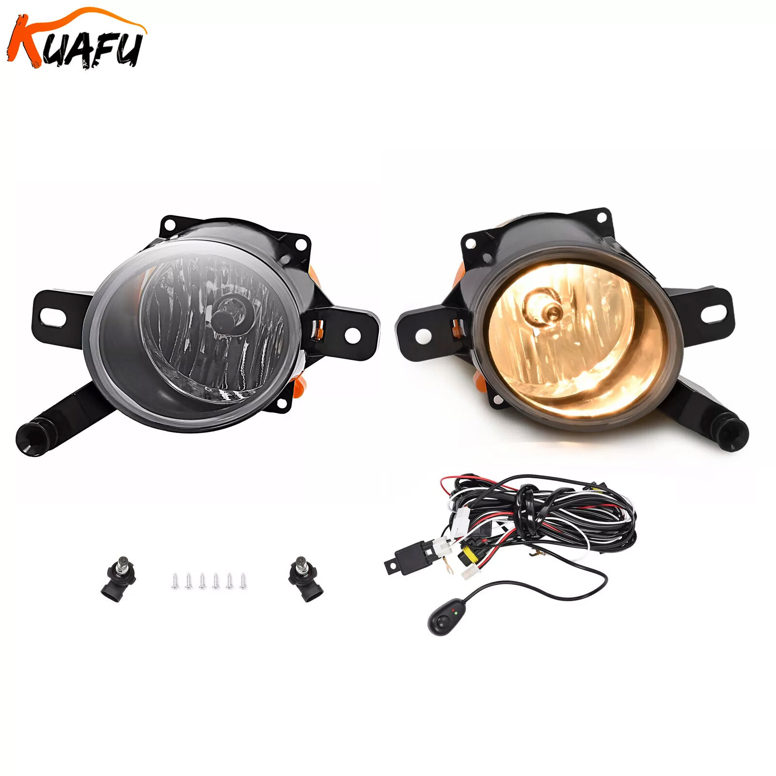 Bumper Fog Lights For Cadillac SRX 2010-2016 & Malibu 2013-2015 W/Bulbs & Wiring