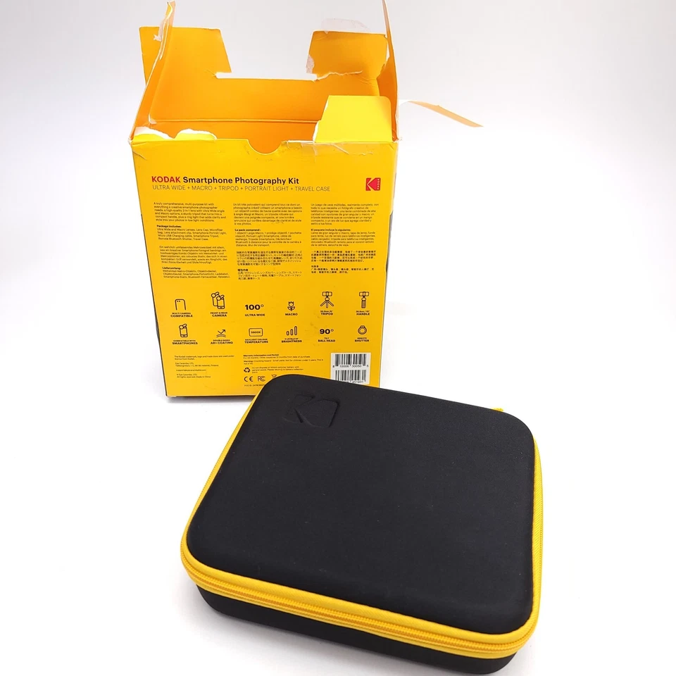 Kodak Smartphone Photography Kit 2 Lenses Macro / Wide Light Tripod Case Selfie - Изображение 4 из 4