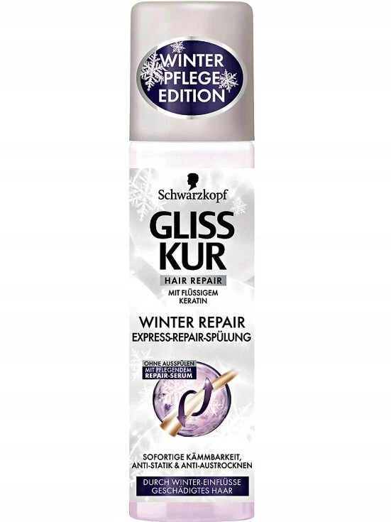 29,00€/L - 6er Pack Gliss Kur Express Repair Spülung - Winter Repair - 200ml