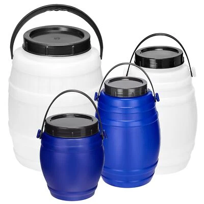 GARRONDA Behälter mit Deckel Futtertonne Weithalsfass BPA-frei Regen 1,5L 2,5L 4L 12L