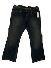 Sergio Valente Jeans Vintage Size 29 Tahiti Cropped Capri Metal Wash Denim NWT