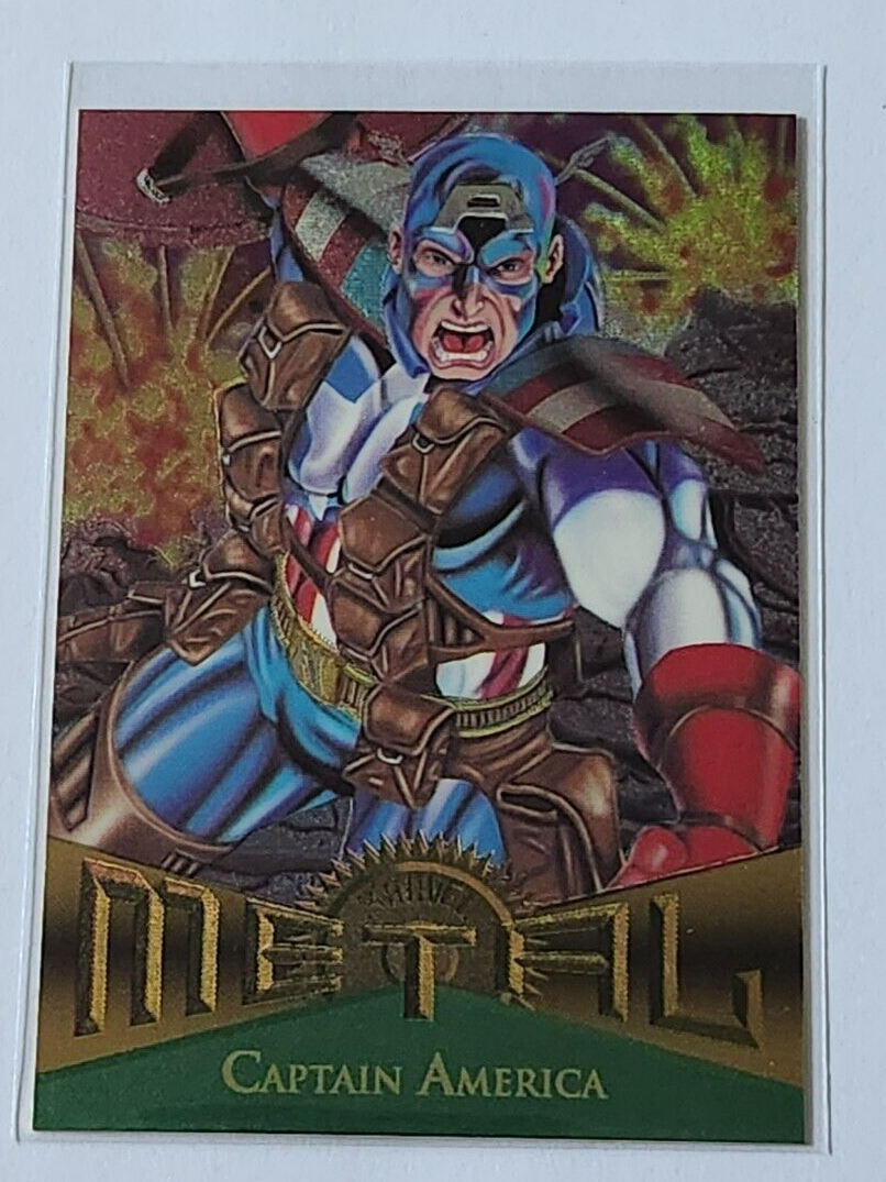 1995 MARVEL CAPTAIN AMERICA METAL TRADING CARD | eBay
