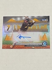 2024 Bowman Chrome Jackson Merrill Scouts Top 100 Auto Autograph #20/99 *MINT*