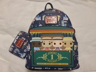 DISNEY WORLD DAPPER DAN LOUNGEFLY MINI BACKPACK & WALLET NWT  display picture 2