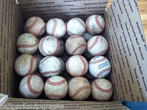 Lot of 32 Well Used Baseballs Little 
