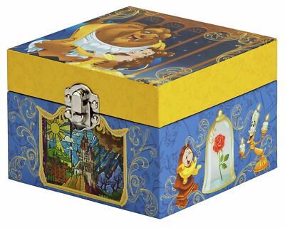 DISNEY DIE SCHÖNE UND DAS BIEST SCHMUCKKÄSTCHEN MIT SPIELUHR - 725/5470 - BRANDNEU IN BOX
