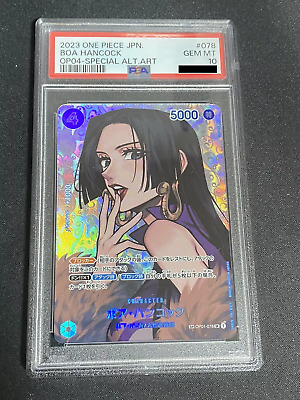 PSA 10 Boa Hancock SP Alt Art OP04-078 Japanese One Piece PSA 10 Boa Hancock SP Alt Art OP04-078 Japanese One Piece