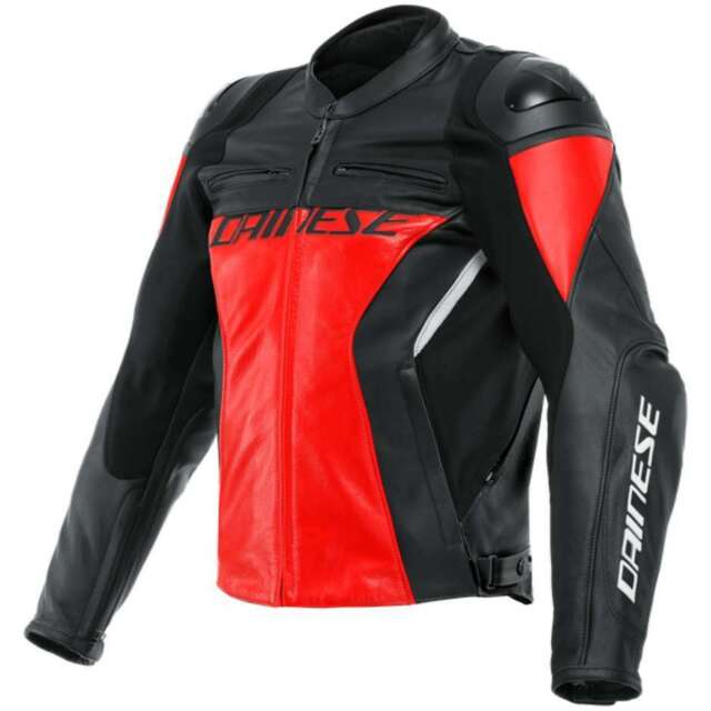 Giacca Dainese Racing 4 Leather Lava Red Black Black