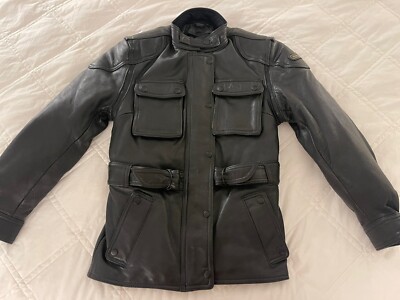 Hein Gericke Paris to Dakar Brown Leather Jacket Size 32W | eBay