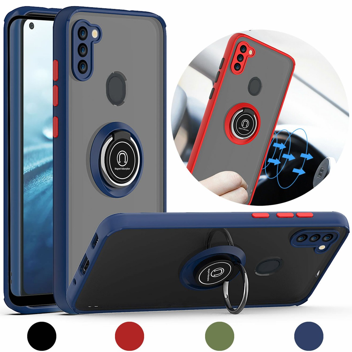 Back Cover A11 Case For Samsung Galaxy A11 Phone Ring Case