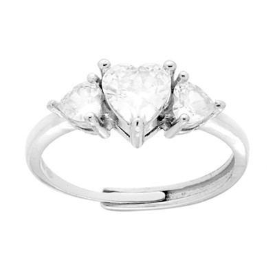 Anello Ajustable Ragazza Anello Cuore Regolabile In Argento Sterling 925 Con Zirconi N 914687 - Foto 11