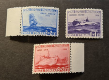 ROMANIA 1936 XF MNH OG SET MARITIME BOATS SHIPS SAIL SUBMARINE