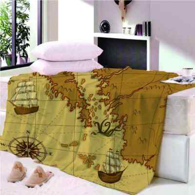 Brown Wolf Canon Progress 3D Warm Plush Fleece Blanket Picnic Sofa Couch