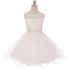 IVORY Size 6 Flower Girl Dress Wedding Birthday Bridesmaid Party Formal Recital