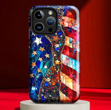 Patriotic American Flag Cell Phone Case 1 fits select iPhone Samsung models