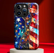 Patriotic American Flag Cell Phone Case #1 fits select iPhone® & Samsung® models