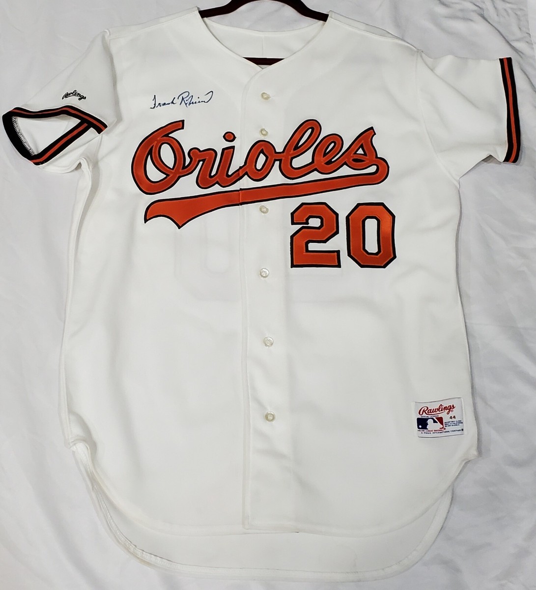 NEW AUTHENTIC RAWLINGS FRANK ROBINSON BALTIMORE ORIOLES SIGNED 44 LARGE  Jersey