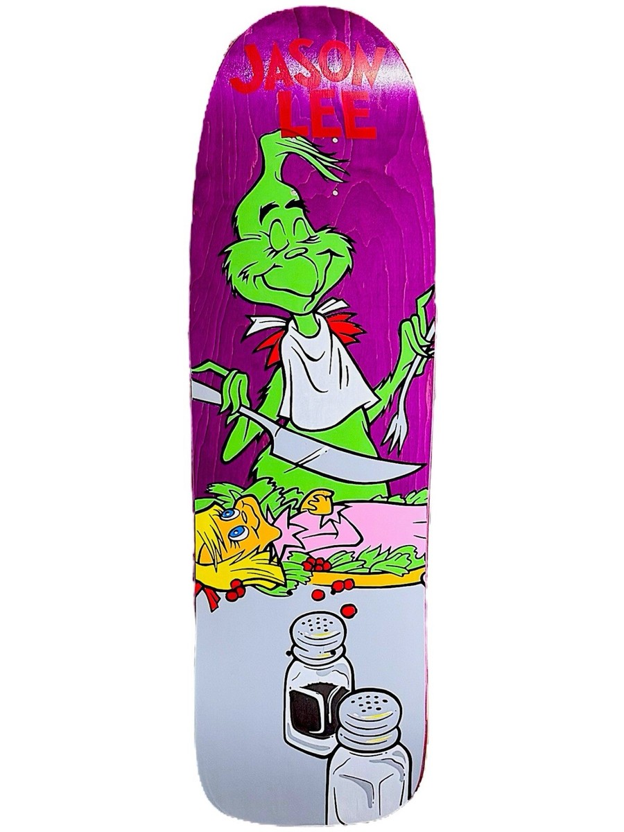 Jason Lee Grinch NOS Skateboard Prime Wood LA Reissue Screened