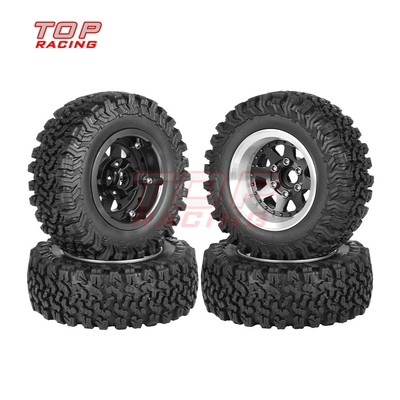 REDSPIDER 1.9" Rubber Crawler Tires For 1/10 RC Trucks - Fits TRX4, Axial SCX10, Tamiya CC01, 4.53" OD