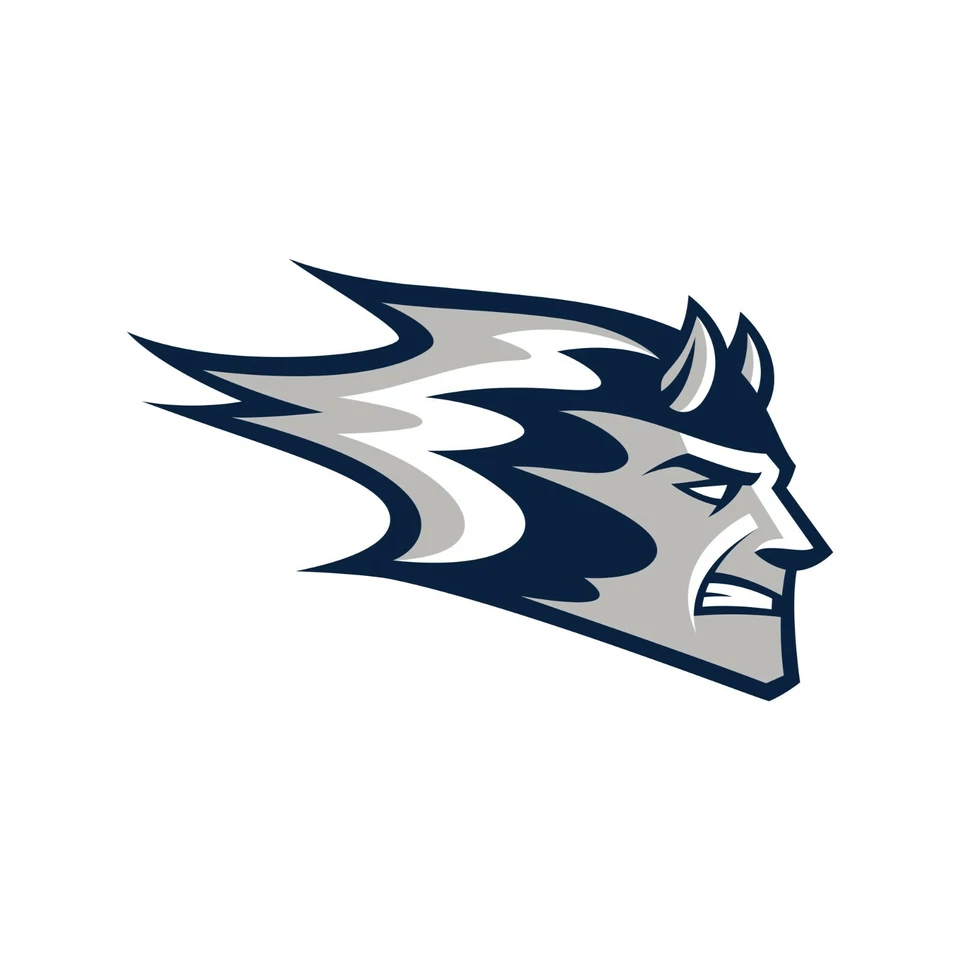 Wisconsin-Stout Blue Primary Logo Hoodie - White - Image 2 of 4