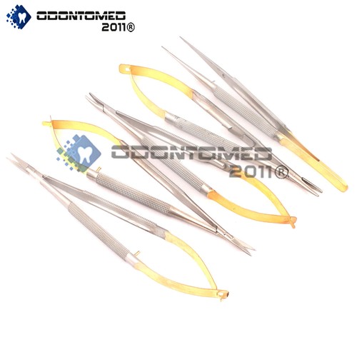 Microchirurgia Occhio Dentale Supporto Ago Castroviejo TC 5 Con - Foto 2