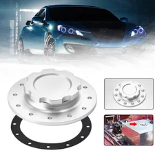 12 Bolt Twist On Filler Neck Cap 3'' Billet Fuel Cell Flush Tank Cap Mount SL