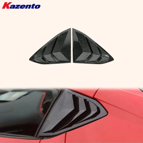Window Louvers Carbon Fiber KZ Style For Chevrolet Corvette C8 2 Door 2020-24