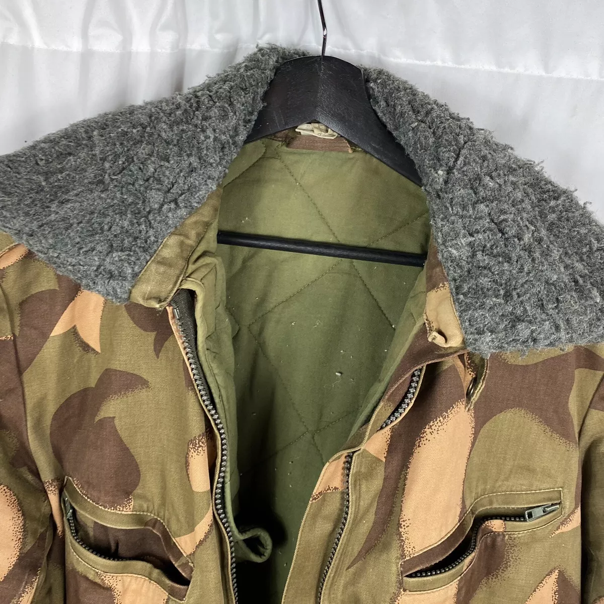 Vintage Hungarian Army Camo Jacket w/ removable liner X-Large Size 46