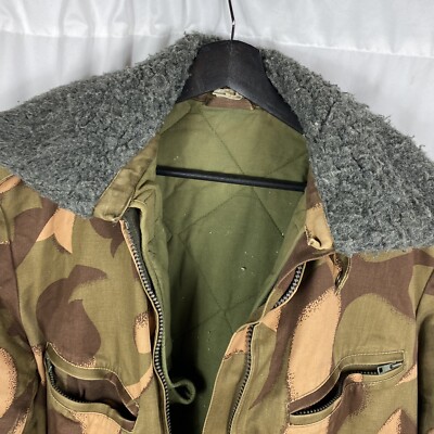 Vintage Hungarian Army Camo Jacket w/ removable liner X-Large Size