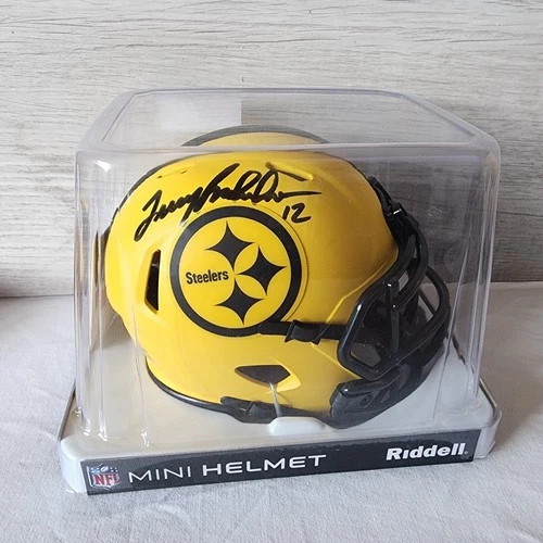 Terry Bradshaw Signed Mini Helmet Rave Beckett Steelers Autograph BAS Auto
