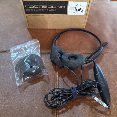 Addasound Crystal SR2732 Dual Ear Stereo Noise Cancelling USB Black NOB