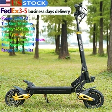 Adult Electric Scooter Dual SUSPENSION & BRAKES E Scooter 37MPH 37 Miles Rang US