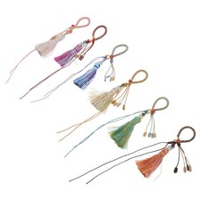 Assorted Color Durable Tassel Keychain Charms Handwoven for Party Decoration