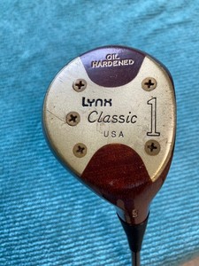 Lynx Classic USA Oil Hardened persimmon driver stiff flex graphite shaft