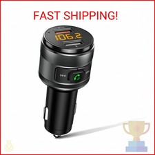 Bluetooth 5.3 FM Transmitter for Car, 3.0 Wireless Bluetooth FM Radio Adapter Mu