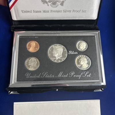 1992 S U.S. Mint Premier Silver Proof Set ~ w/Original Government