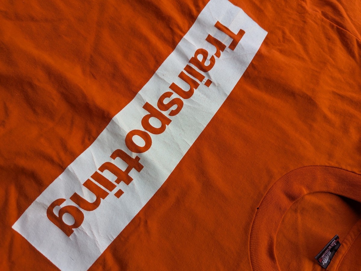 TRAINSPOTTING ORIGINAL 90'S VINTAGE T-SHIRT, SUPER RARE, L TRAINSPOTTING ORIGINAL 90'S VINTAGE T-SHIRT, SUPER RARE, L