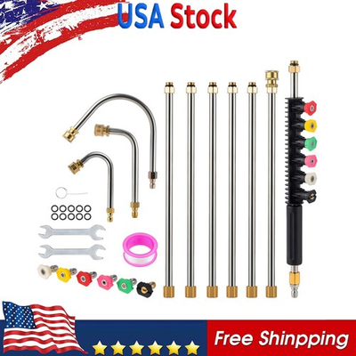 #ad High Pressure Washer Roof Cleaner Gutter Cleaning Tool with Wrench 4000 psi $32.99