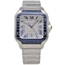 Cartier Santos Large 2024 Auto/ Steel & PVD WSSA0047 4072 *COMPLETE SET* #2561-1 2