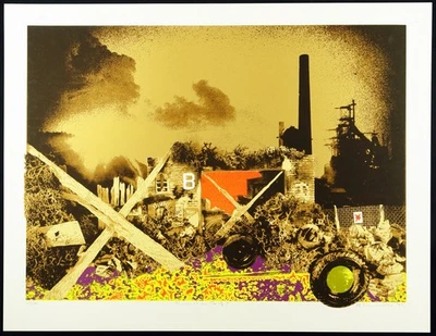 Op-Art. "Biokinetik am Tor B", 1973. Serigraphie HA SCHULT (*1939 D)handsigniert - Bild 1 von 3
