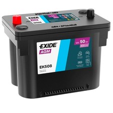 Exide EK508 AGM Batterie 50Ah 12V Start Stopp Autobatterie Starterbatterie Auto Exide EK508 AGM Batterie 50Ah 12V Start Stopp Autobatterie Starterbatterie Auto