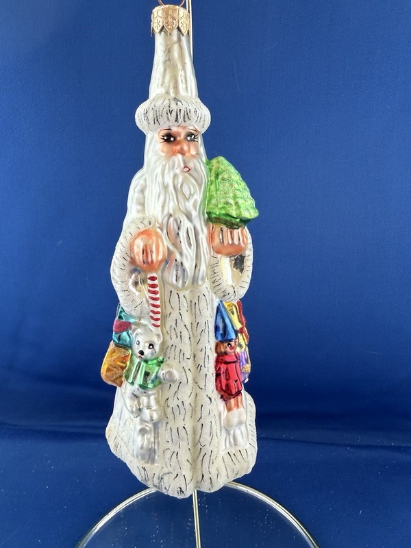 Christopher Radko Vintage 1998 “Slim Traveler” Santa 7” Tall