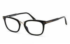 TOM FORD FT5637-B 001 Eyeglasses Black  Gold Frame 52mm