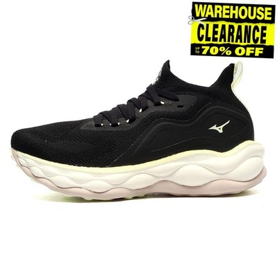 Mizuno Wave Neo Ultra Damen Premium Laufschuhe Fitness Studio Trainer Schwarz
