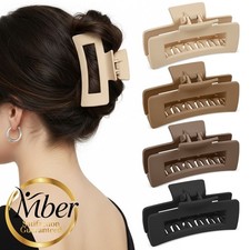 Mber 4 Pack Hair Clips 4" Large Claw Clips for Thick Hair Thin Hair Claw Clip
