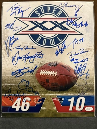 CHICAGO BEARS 1985 Super Bowl Champion Team Signed  11x17 (JSA)