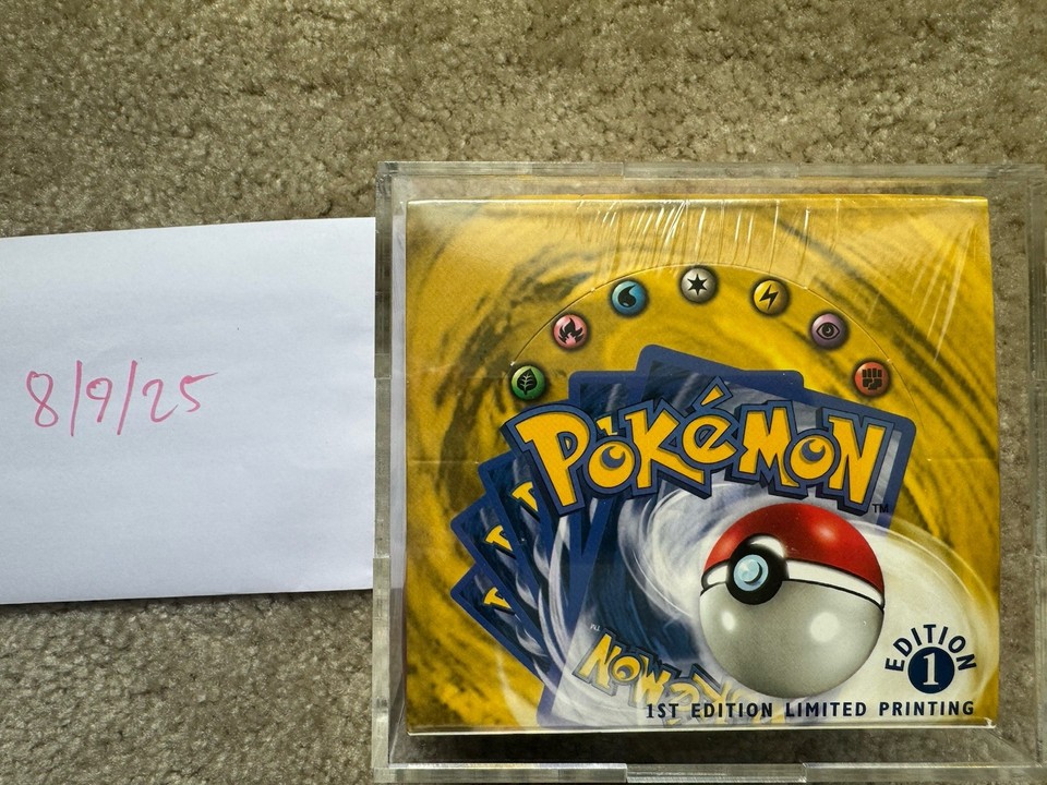 First Edition Pokémon Box Pokemon Base Set first 1st edition booster box - orig receipt ...