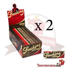 Cartine Smoking Brown Corte Marrone Senza Cloro Singole 100 Libretti 6000 FOGLI