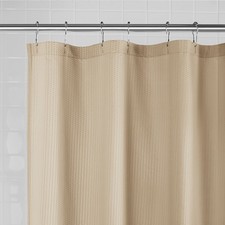 Mainstays Water-Repellent Embossed Fabric Shower Liner, 70" x 72", Tan