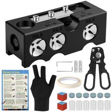 23Pcs Pool Cue Tips Replacement Kit, 11-in-1 Billiards Pool Cue Tip Shaper, 2...